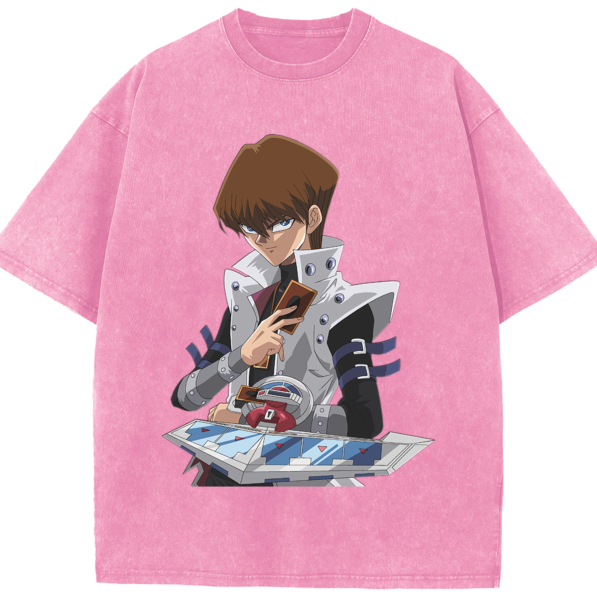 （画像用） 遊☆戯☆王 Yu-Gi-Oh! 綿100% ヴィンテージ風 半袖Tシャツ（フロントプリント）